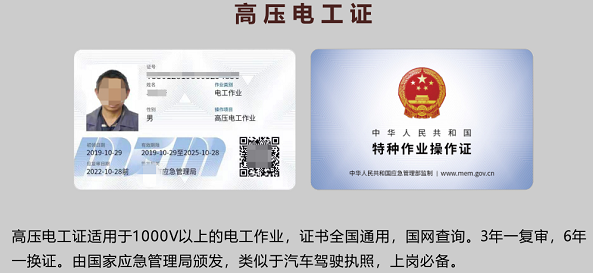 高壓電工證復審時間是多久